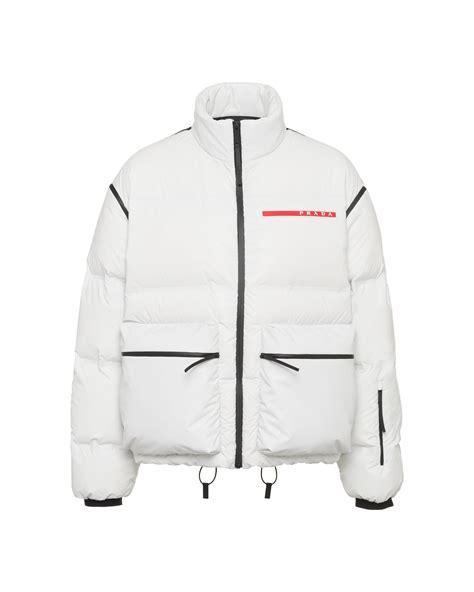 mens prada white light down|prada down jackets for men.